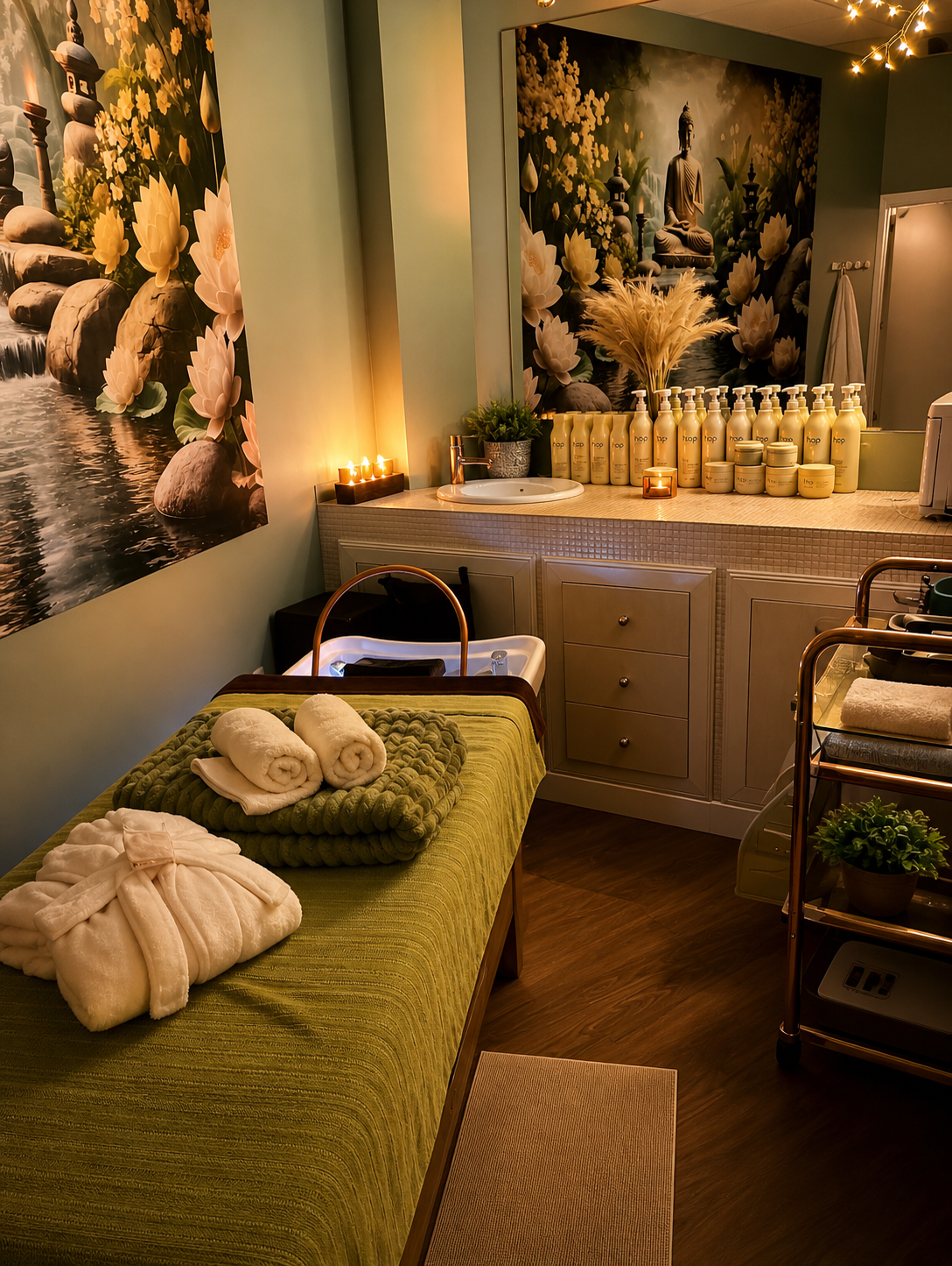 sala de spa capilar relajante en Amare Salon Valdemoro